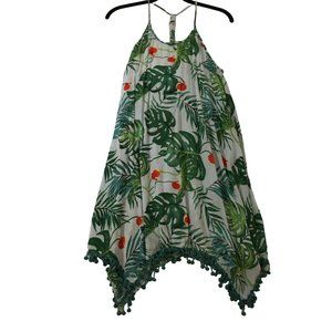 Ingear Resort Strappy Racerback Tank Floral Fringe